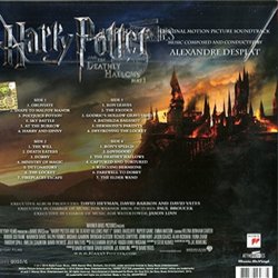 Harry Potter and the Deathly Hallows: Part 1 Soundtrack (Alexandre Desplat) - CD Trasero