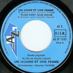 Un Homme et une Femme Soundtrack (Francis Lai) - cd-cartula