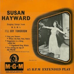I'll Cry Tomorrow Soundtrack (Susan Hayward, Alex North) - Cartula