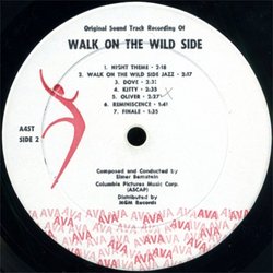 Walk on the Wild Side Soundtrack (Elmer Bernstein) - cd-cartula