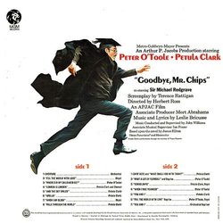 Goodbye, Mr. Chips Soundtrack (Leslie Bricusse, Petula Clark, Peter O'Toole, John Williams) - CD Trasero