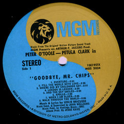 Goodbye, Mr. Chips Soundtrack (Leslie Bricusse, Petula Clark, Peter O'Toole, John Williams) - cd-cartula