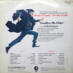 Goodbye, Mr. Chips Soundtrack (Leslie Bricusse, Petula Clark, Peter O'Toole, John Williams) - CD Trasero