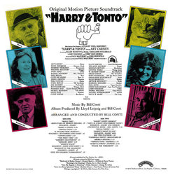 Harry & Tonto Soundtrack (Bill Conti) - CD Trasero