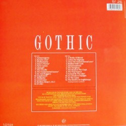 Gothic Soundtrack (Thomas Dolby) - CD Trasero