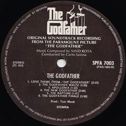 The Godfather Soundtrack (Nino Rota, Carlo Savina) - cd-cartula