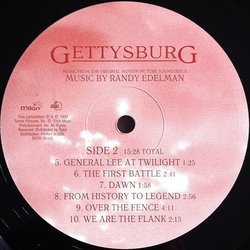 Gettysburg Soundtrack (Randy Edelman) - cd-cartula