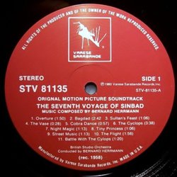 The 7th Voyage of Sinbad Soundtrack (Bernard Herrmann) - cd-cartula