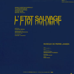 L'Etat Sauvage Soundtrack (Pierre Jansen) - CD Trasero