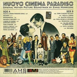 Nuovo Cinema Paradiso Soundtrack (Ennio Morricone) - CD Trasero