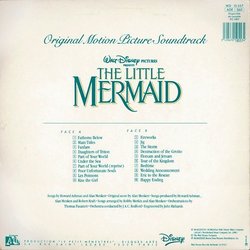 Little Mermaid Soundtrack (Howard Ashman, Alan Menken) - CD Trasero
