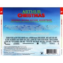 Arthur Christmas Soundtrack (Harry Gregson-Williams) - CD Trasero