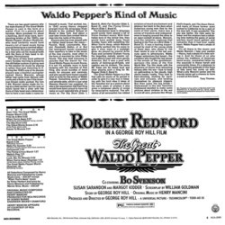 The Great Waldo Pepper Soundtrack (Henry Mancini) - CD Trasero