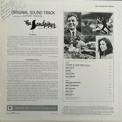 The Sandpiper Soundtrack (Johnny Mandel) - CD Trasero