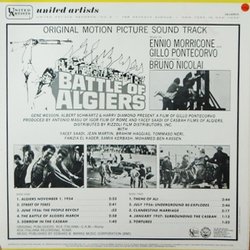 Battle of Algiers Soundtrack (Ennio Morricone) - CD Trasero