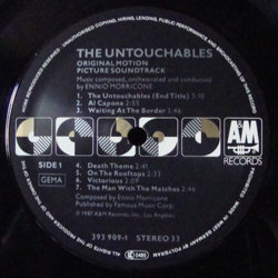 The Untouchables Soundtrack (Ennio Morricone) - cd-cartula