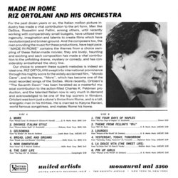 Made in Rome Soundtrack (Various Artists, Riz Ortolani) - CD Trasero