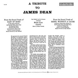 A Tribute to James Dean Soundtrack (Ray Heindorf Orchestra, Leonard Rosenman, Dimitri Tiomkin) - CD Trasero
