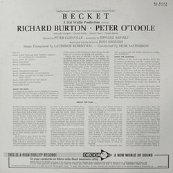 Becket Soundtrack (Laurence Rosenthal) - CD Trasero