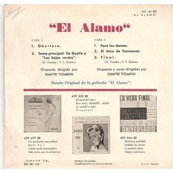 El Alamo Soundtrack (Dimitri Tiomkin) - CD Trasero