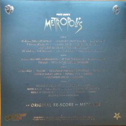 Metropolis Soundtrack (Metavari , Various Artists) - CD Trasero