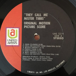 They Call Me Mister Tibbs! Soundtrack (Quincy Jones) - cd-cartula