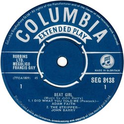 Beat Girl Soundtrack (John Barry) - cd-cartula
