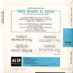 Bons Baisers De Russie Soundtrack (John Barry) - CD Trasero