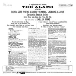 The Alamo Soundtrack (Dimitri Tiomkin) - CD Trasero