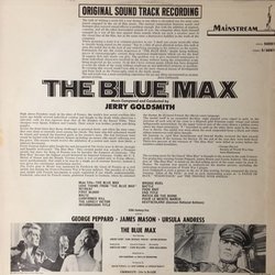 The Blue Max Soundtrack (Jerry Goldsmith) - CD Trasero