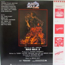 Mad Max 2 Soundtrack (Brian May) - CD Trasero