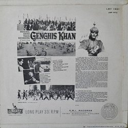Genghis Khan Soundtrack (Dusan Radic) - CD Trasero