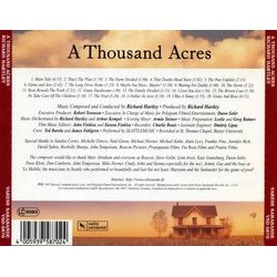 A Thousand Acres Soundtrack (Richard Hartley) - CD Trasero