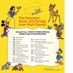 Pinocchio: When You Wish Upon A Star / I've Got No Strings Soundtrack (Various Artists, Cliff Edwards, Leigh Harline, Dickie Jones, Paul J. Smith) - CD Trasero