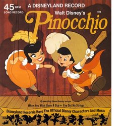 Pinocchio: When You Wish Upon A Star / I've Got No Strings Soundtrack (Various Artists, Cliff Edwards, Leigh Harline, Dickie Jones, Paul J. Smith) - Cartula