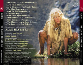 The Clan of the Cave Bear Soundtrack (Alan Silvestri) - CD Trasero