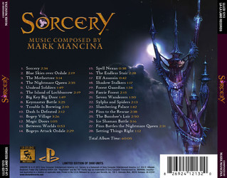 Sorcery Soundtrack (Mark Mancina) - CD Trasero