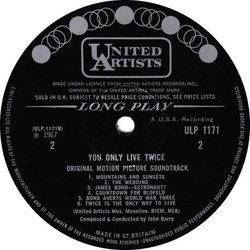You Only Live Twice Soundtrack (John Barry) - cd-cartula