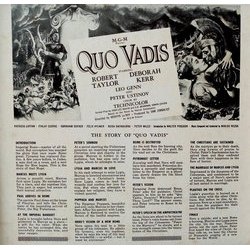 Quo Vadis Soundtrack (Mikls Rzsa) - CD Trasero