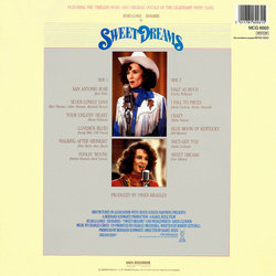 Sweet Dreams Soundtrack (Patsy Cline) - CD Trasero