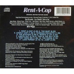 Rent-a-Cop Soundtrack (Jerry Goldsmith) - CD Trasero