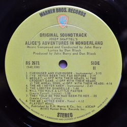 Alice's Adventures in Wonderland Soundtrack (Various Artists, John Barry) - cd-cartula