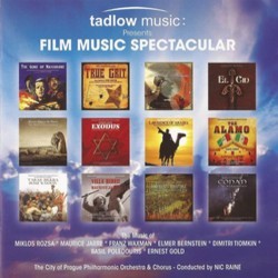 Tadlow Music: Presents Film Music Spectacular Soundtrack (Elmer Bernstein, Ernest Gold, Maurice Jarre, Basil Poledouris, Mikls Rzsa, Dimitri Tiomkin, Franz Waxman) - Cartula