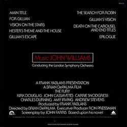 The Fury Soundtrack (John Williams) - CD Trasero