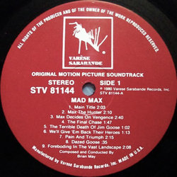 Mad Max Soundtrack (Brian May) - cd-cartula