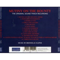 Mutiny on the Bounty Soundtrack (Bronislau Kaper) - CD Trasero