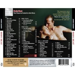 Body Heat Soundtrack (John Barry) - CD Trasero