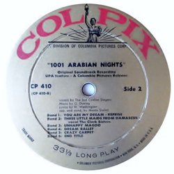 1001 Arabian Nights Soundtrack (George Duning) - cd-cartula