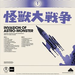 Invasion of Astro-Monster Soundtrack (Akira Ifukube) - CD Trasero