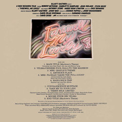 Farewell, My Lovely Soundtrack (David Shire) - CD Trasero